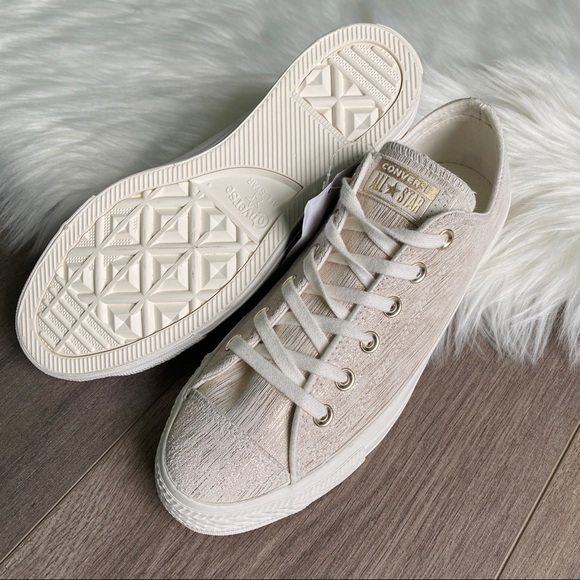 NWT Converse Ctas Presious Metal Suede Lo - Picture 4 of 8